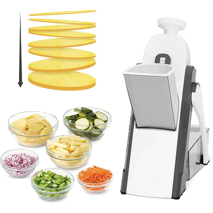 Adjustable Vegetable Cutter, 4-in-1 Mandoline