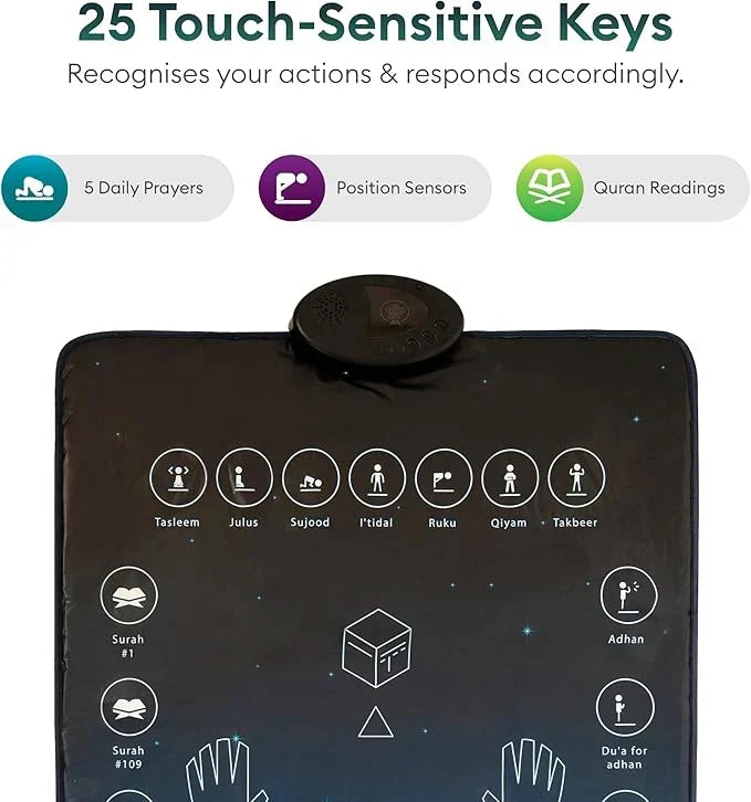 Islamic Smart Prayer Mat for Children & Adult